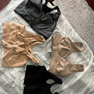 Sold!        like new sports bras. Size Medium. 4 zip close.